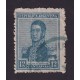 ARGENTINA 1918 GJ 490 ESTAMPILLA USADA FILIGRANA WHEATLEY BOND U$ 9